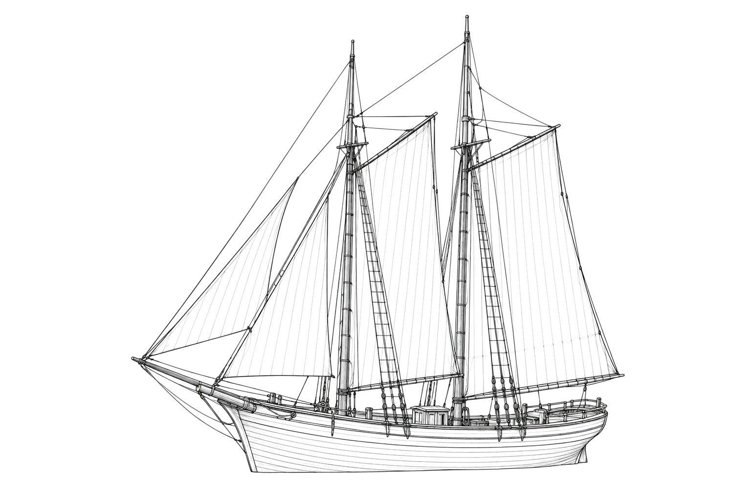 Engraved line drawing of the Norma