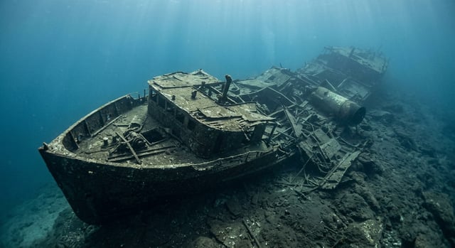 Artistic impression of the SS George M. Cox