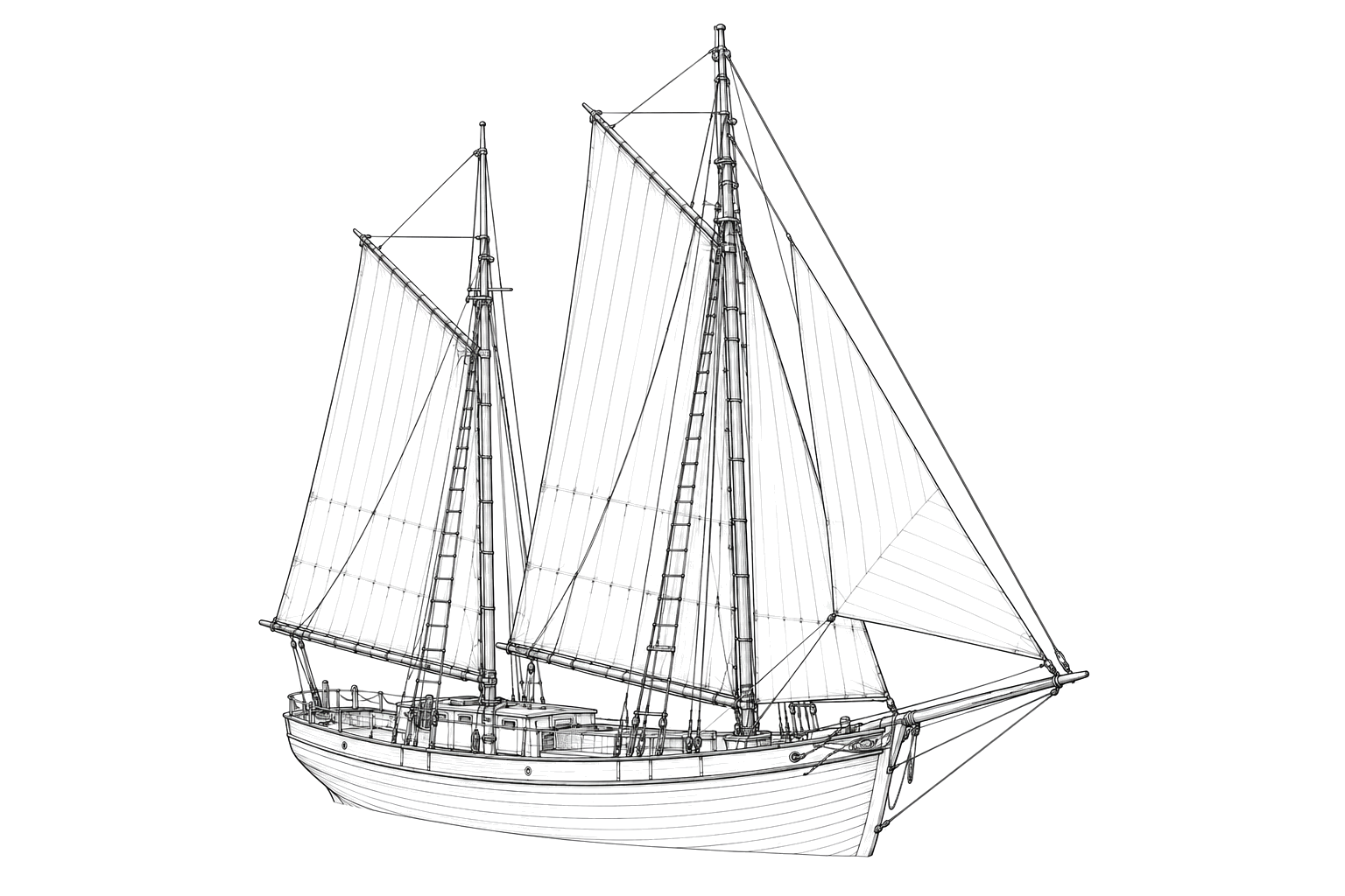 Engraved line drawing of the Caprice