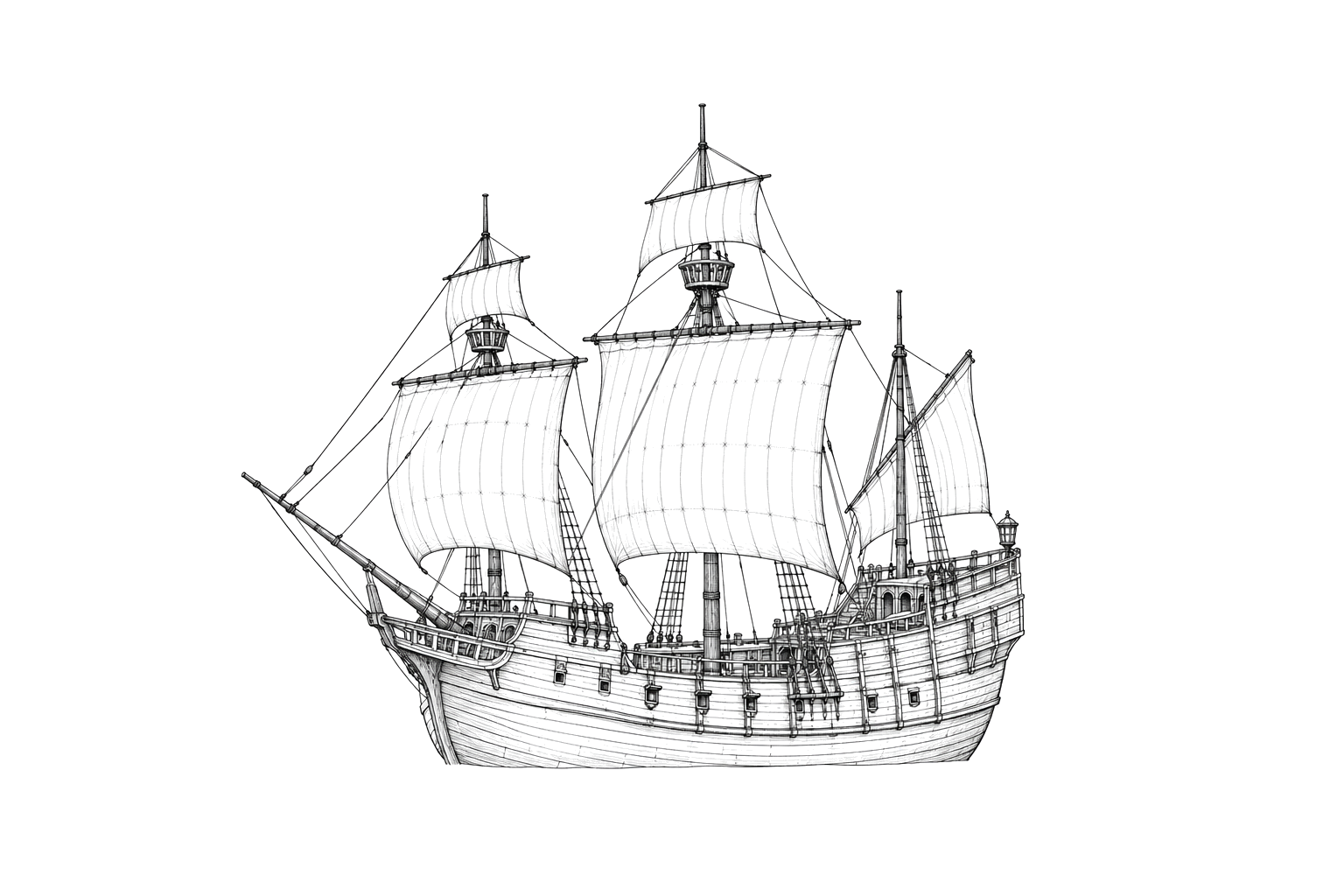 Engraved line drawing of the Nuestra Señora de Belén y San Antonio de Padua