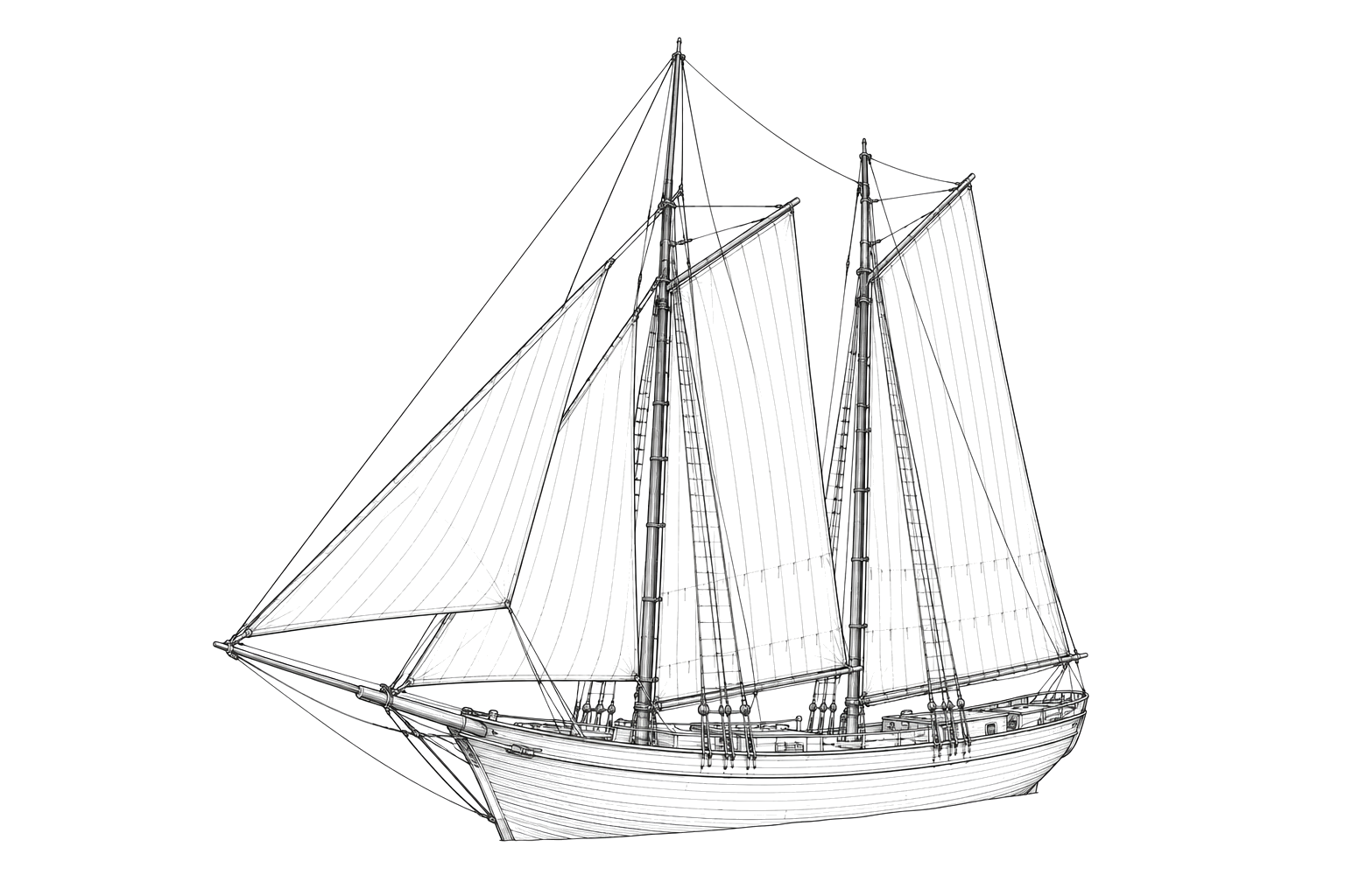 Engraved line drawing of the Big Z