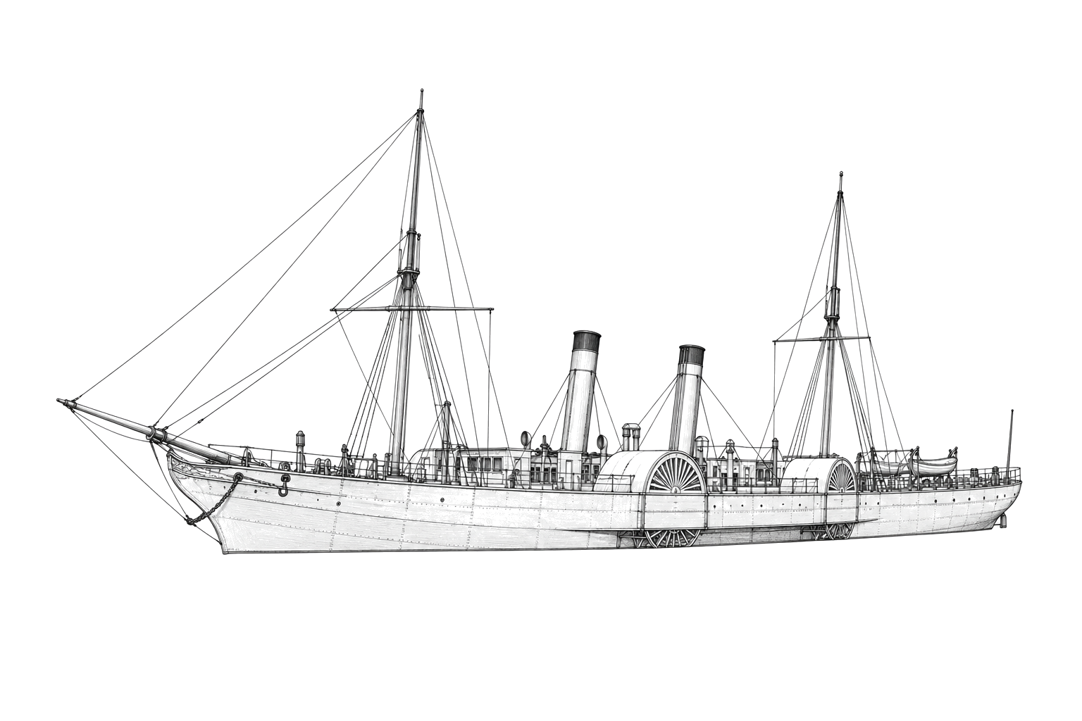 Engraved line drawing of the Douro