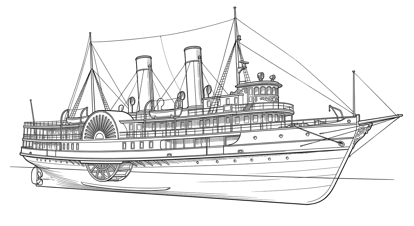 Engraved line drawing of the Washington Irving