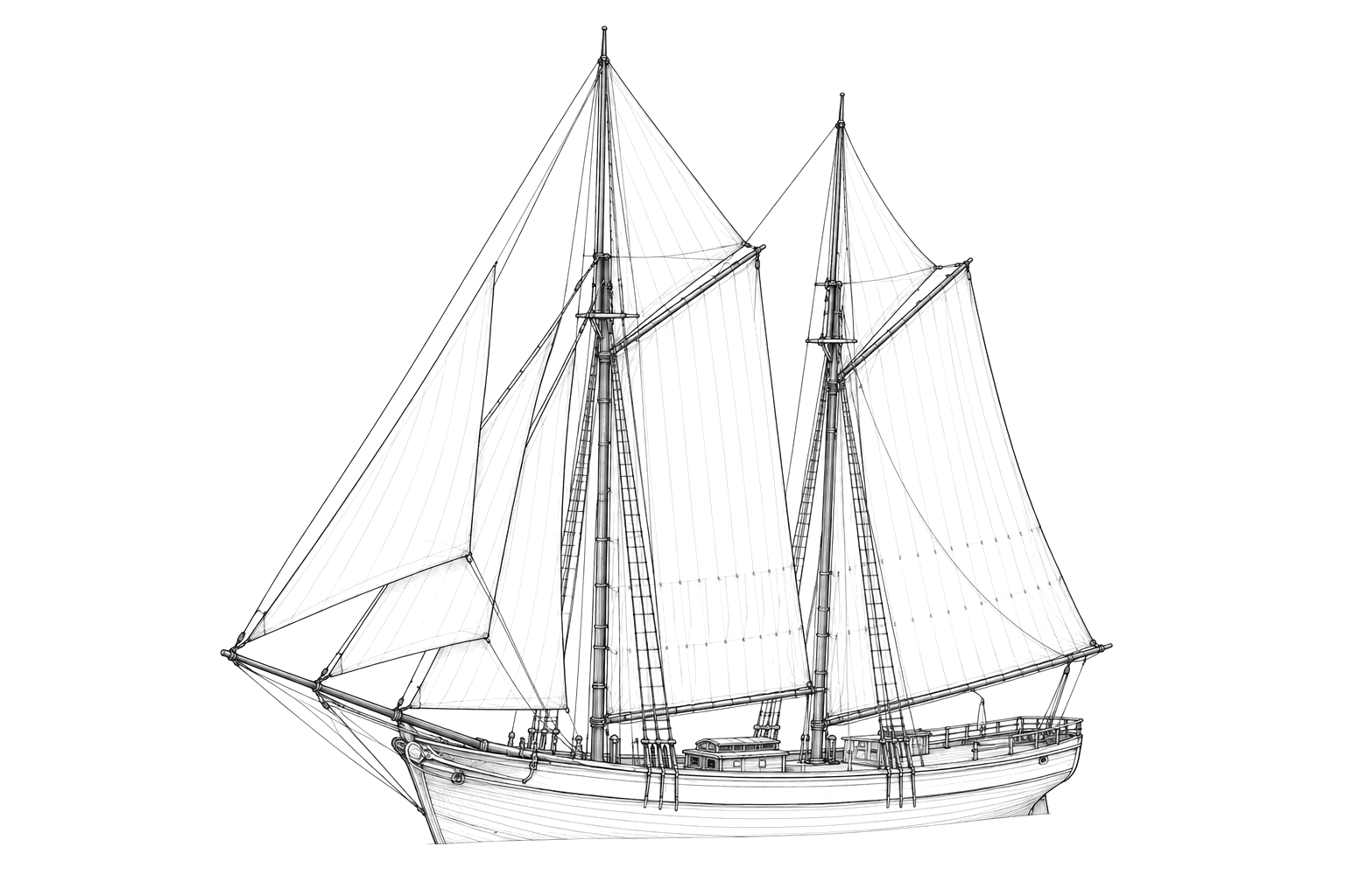 Engraved line drawing of the L.M. Mason