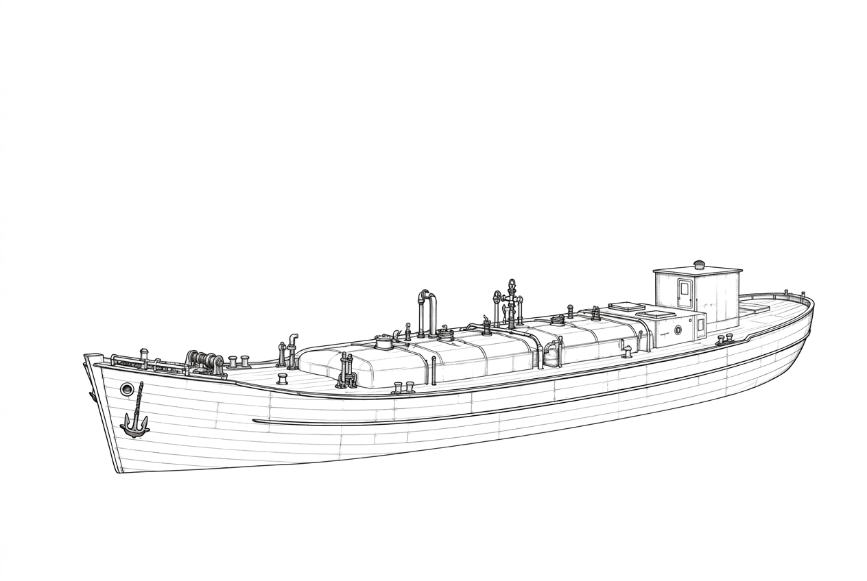 Engraved line drawing of the Aqua II