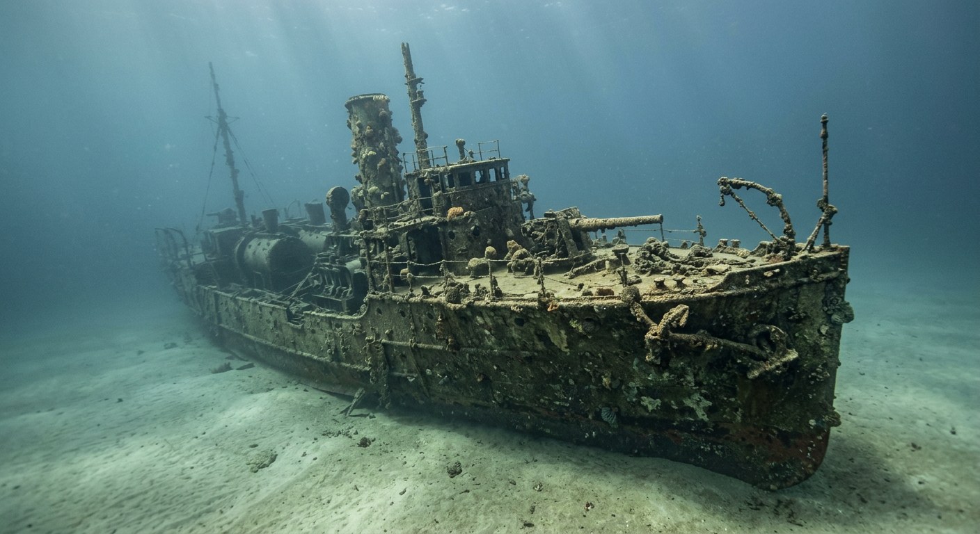Artistic impression of the Ex-USS Schurz