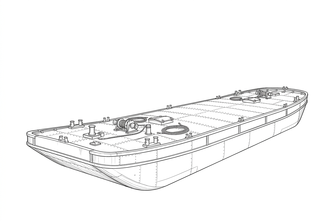 Engraved line drawing of the Weeks 218