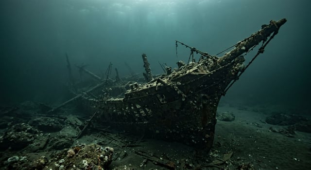 Artistic impression of the Peter Iredale