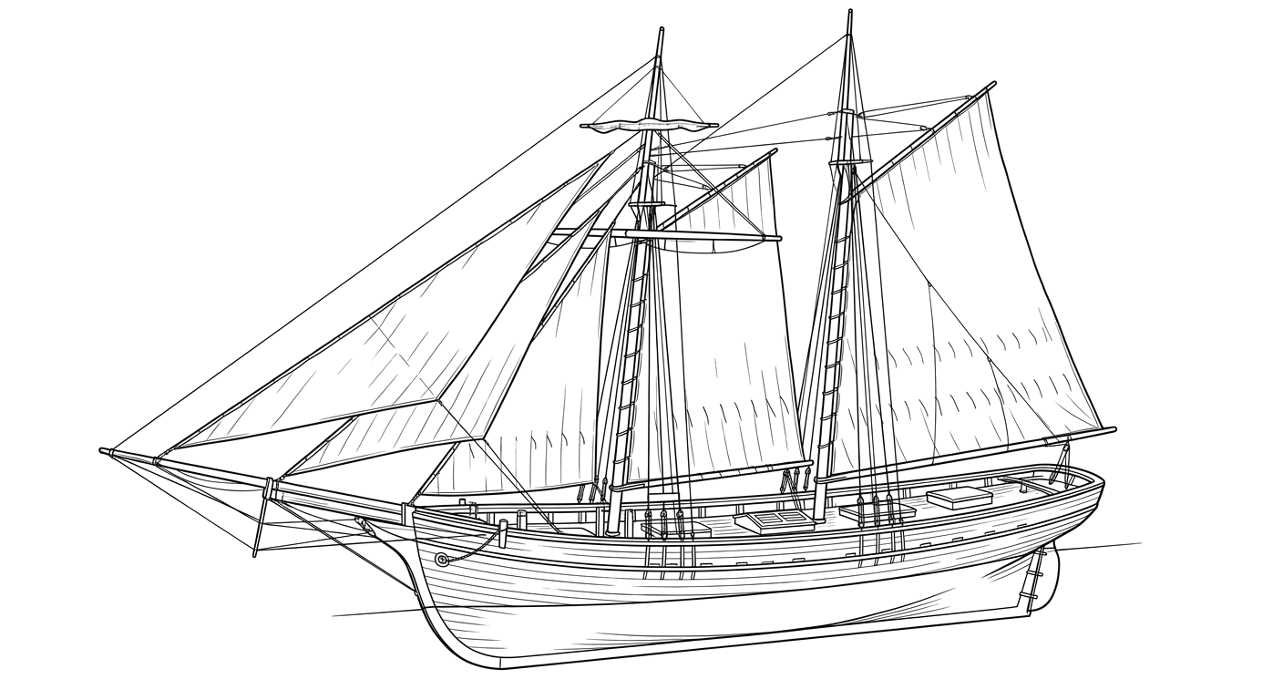 Engraved line drawing of the Louis V. Place