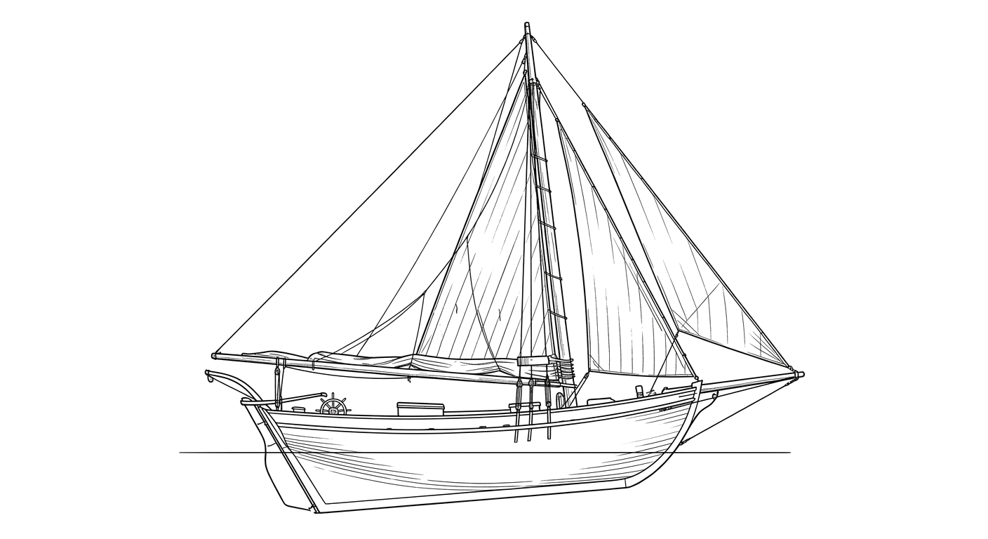 Engraved line drawing of the Claud W. Somers
