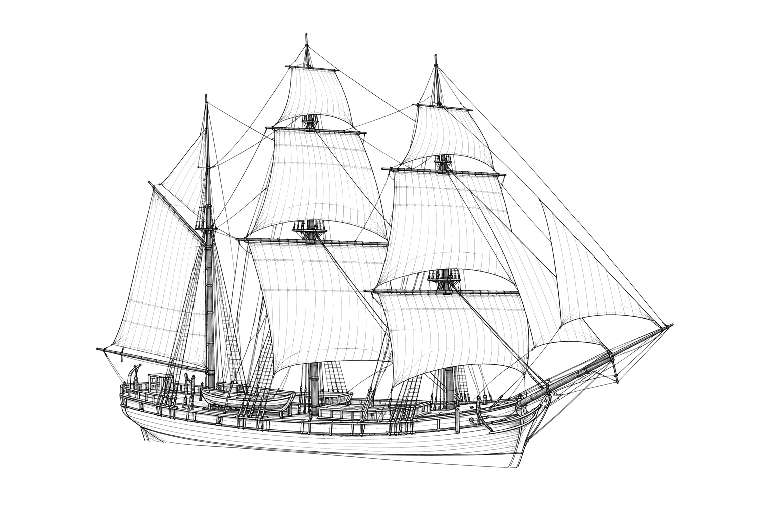 Engraved line drawing of the Tenedos