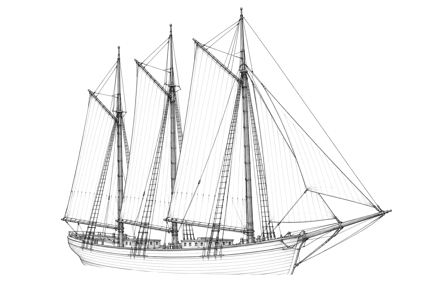 Engraved line drawing of the E.M. Portch