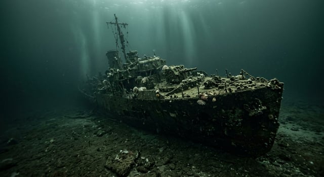 Artistic impression of the HMCS Shawinigan