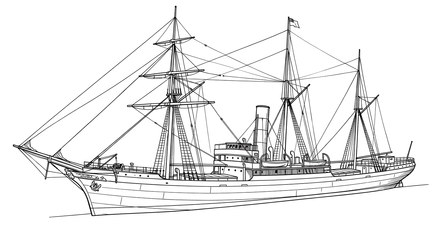 Engraved line drawing of the Hylton Castle