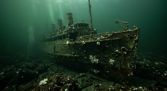 Artistic impression of the SS Princess Victoria