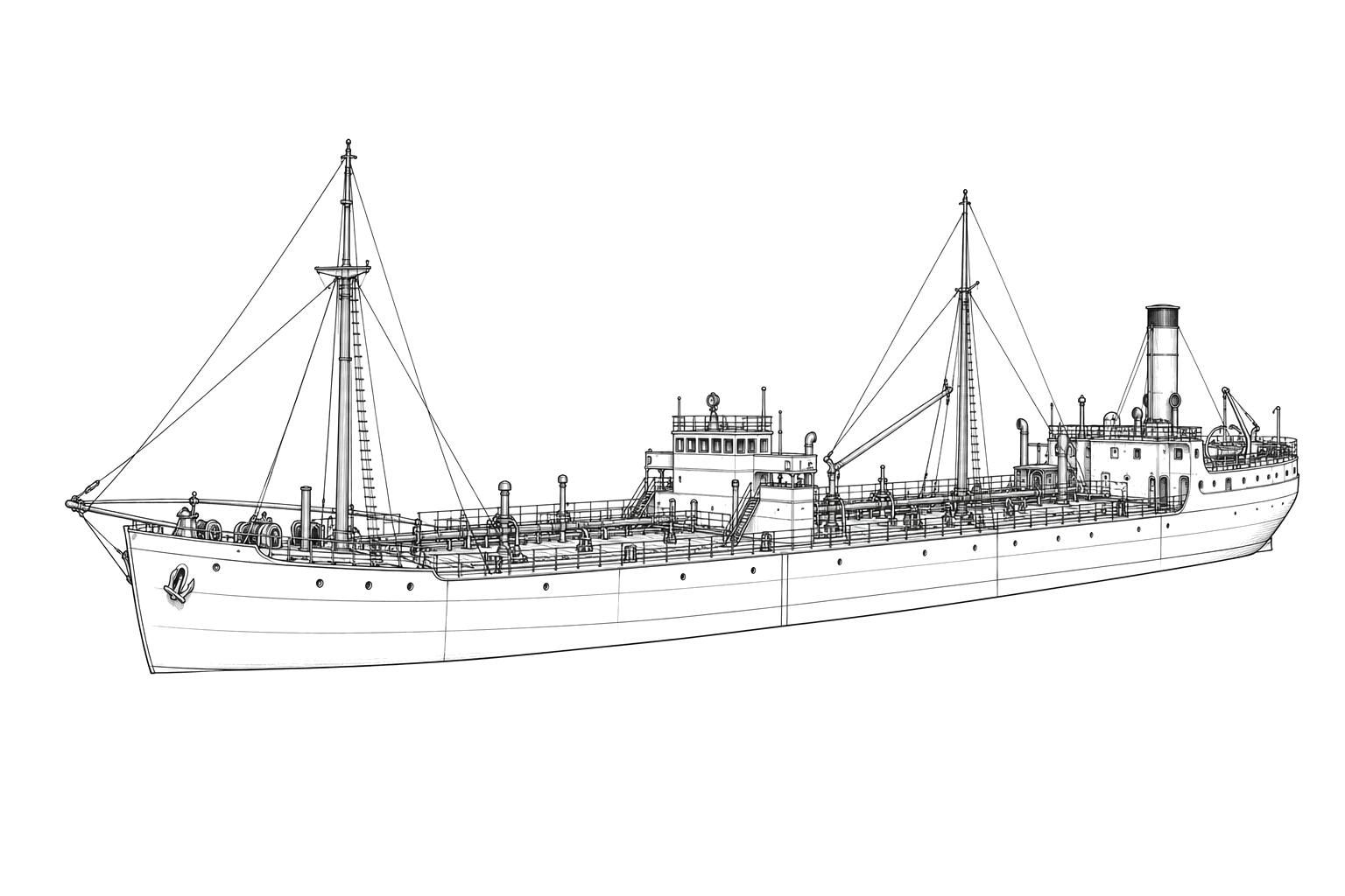 Engraved line drawing of the Carrabulle