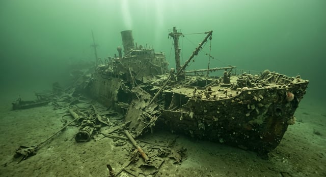 Artistic impression of the SS Gypsum Prince