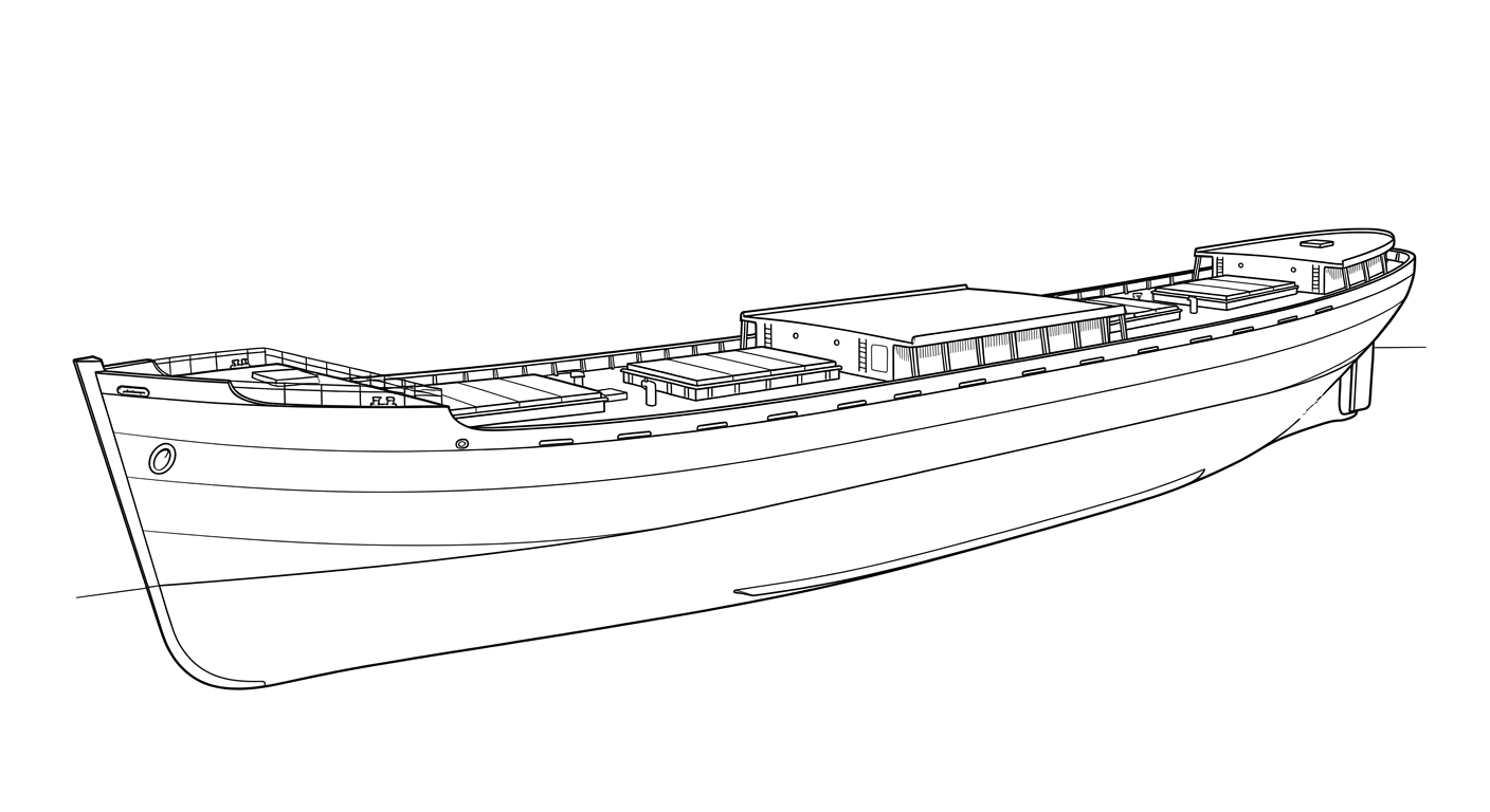 Engraved line drawing of the Palawan