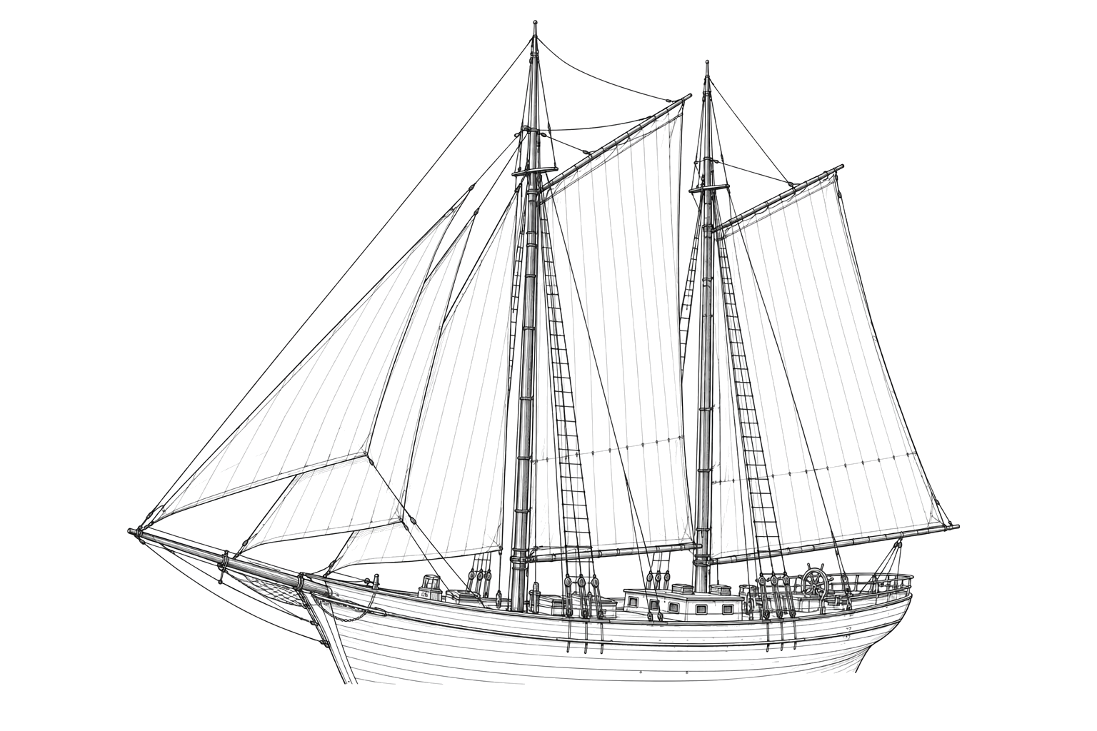 Engraved line drawing of the Moonlight