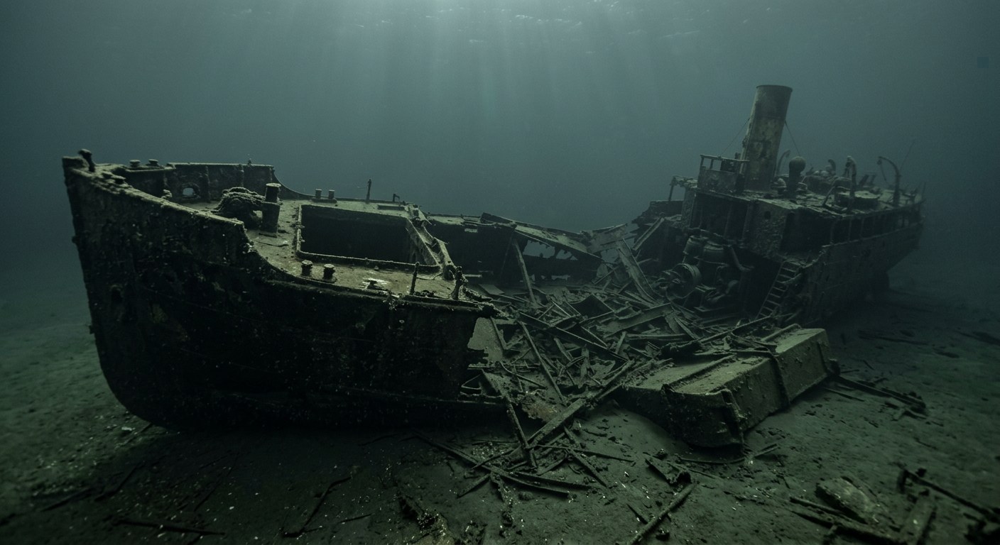 Artistic impression of the SS Grecian
