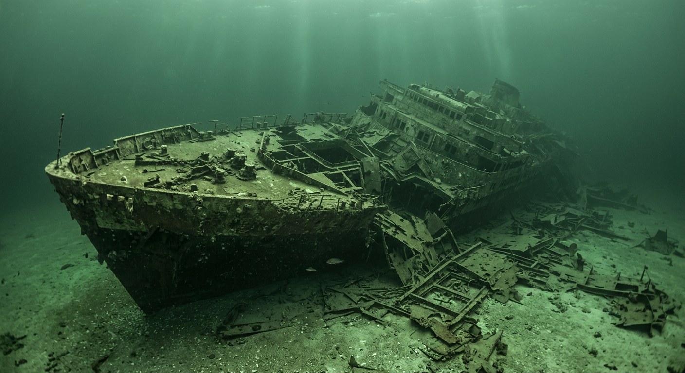 Artistic impression of the SS Andrea Doria