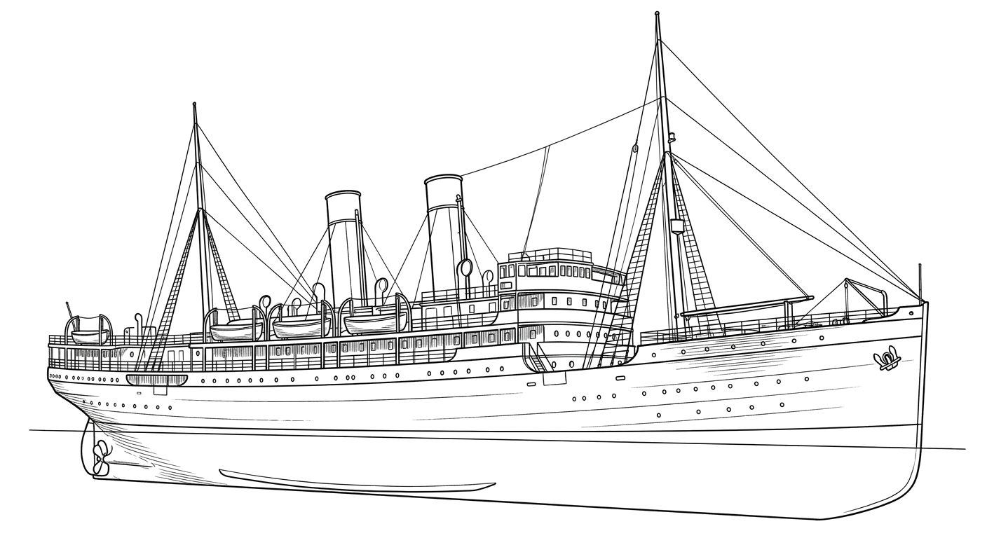 Engraved line drawing of the SS Governor