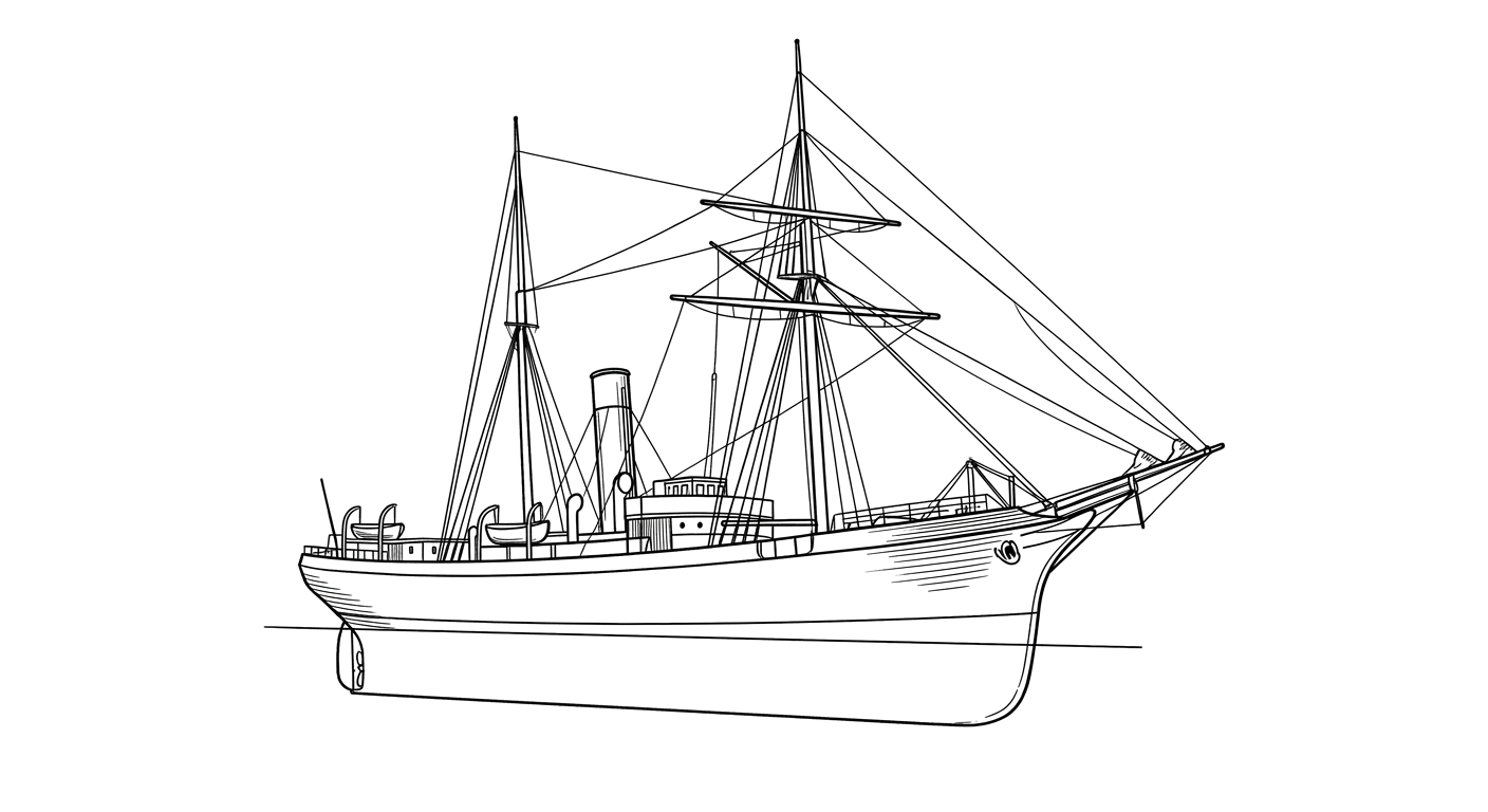 Engraved line drawing of the Strathairly