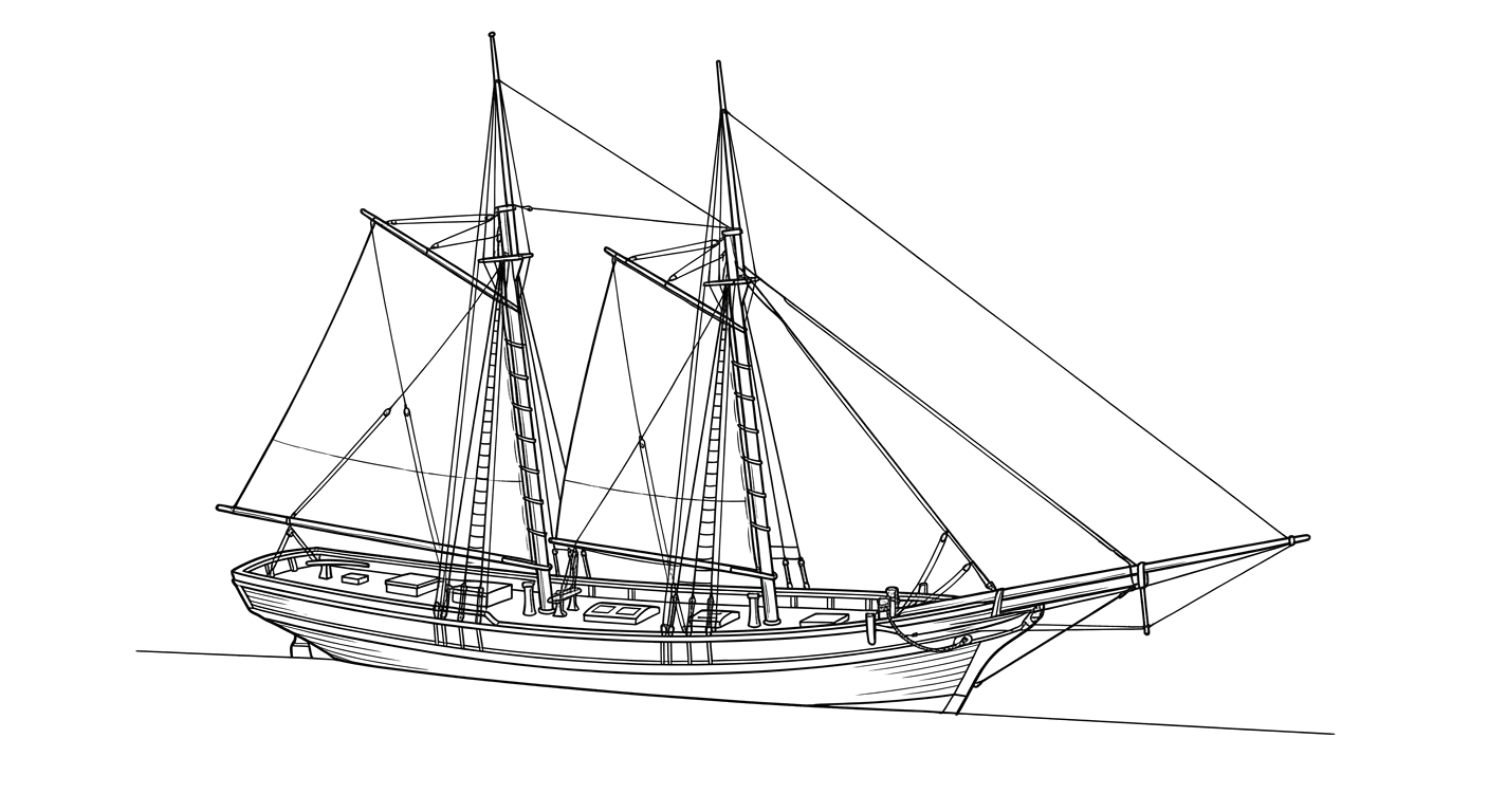 Engraved line drawing of the Lion of Baltimore