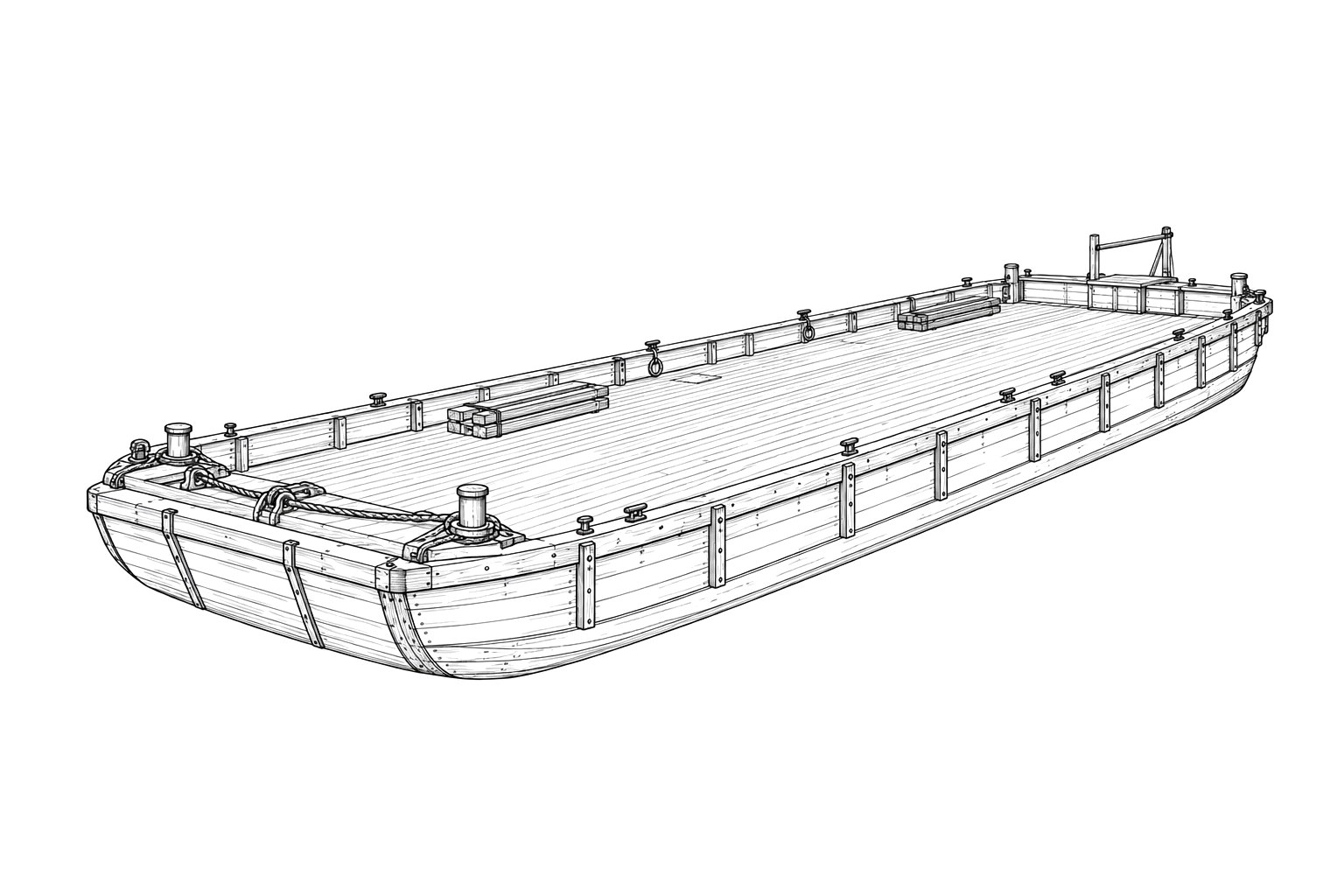 Engraved line drawing of the Coleman II