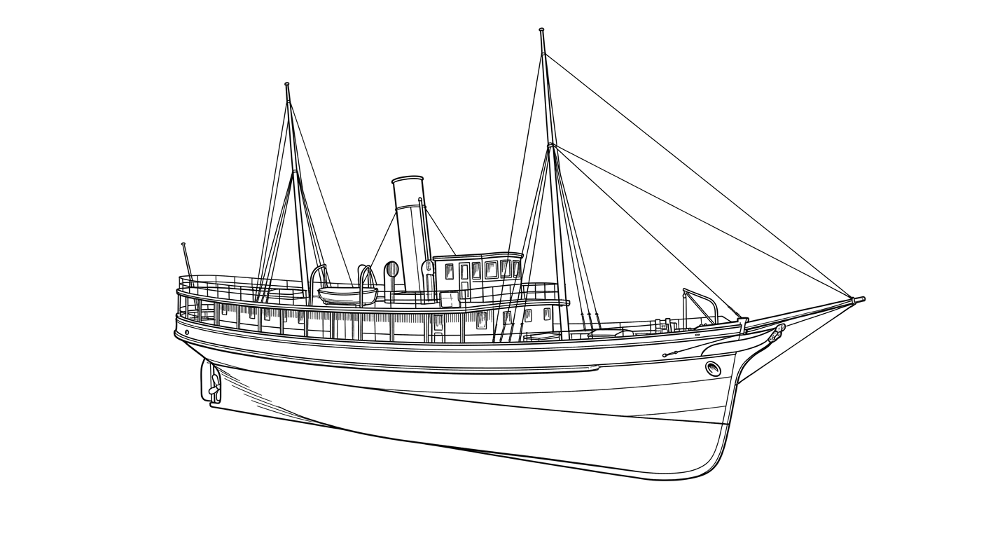 Engraved line drawing of the King Philip
