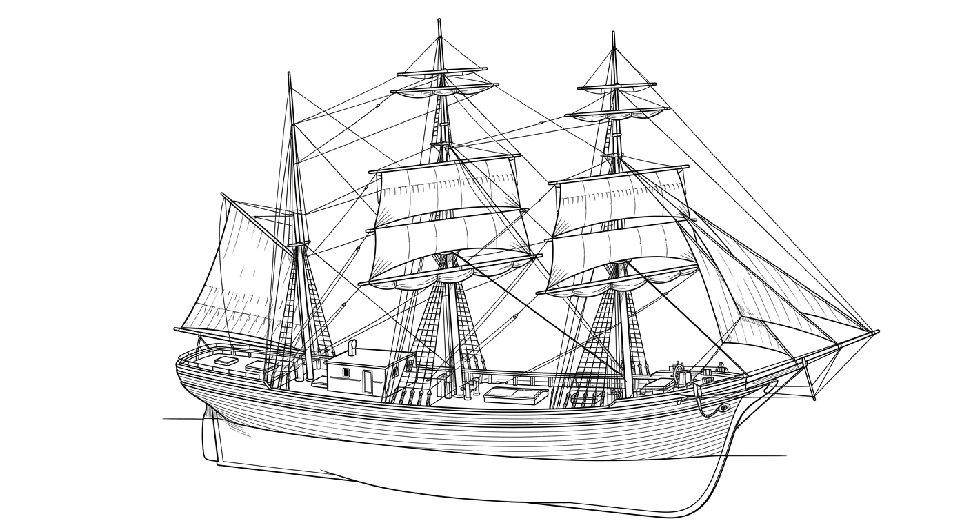 Engraved line drawing of the W.R. Grace