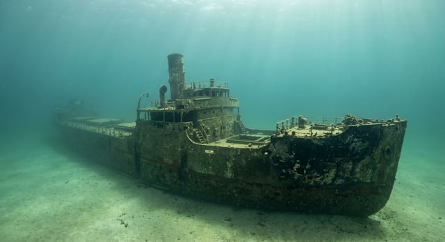 Artistic impression of the SS Munger T. Ball