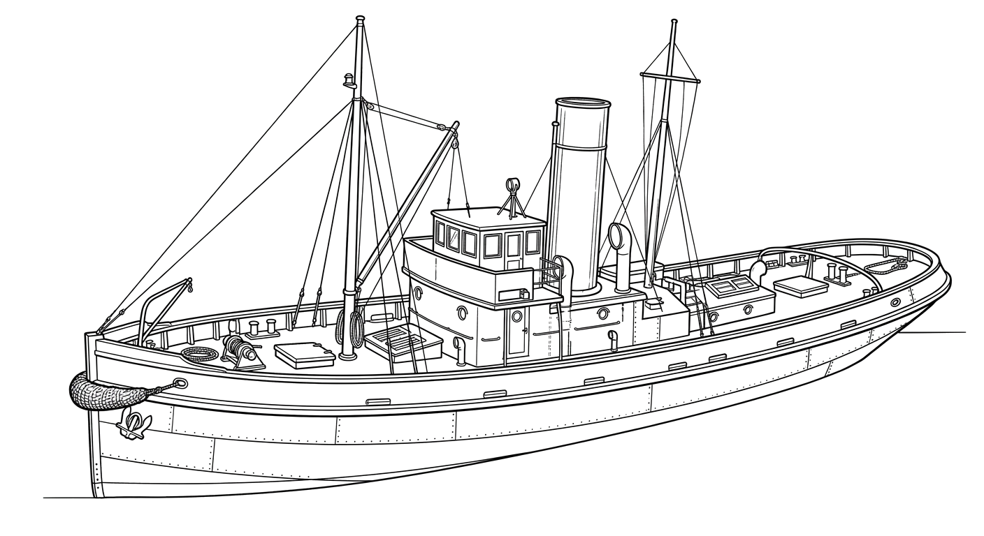 Engraved line drawing of the ATT No. 1