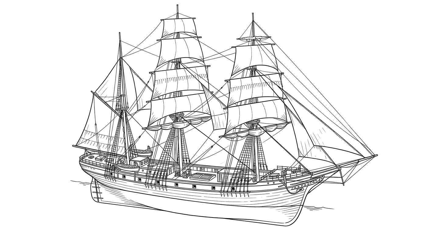 Engraved line drawing of the D.A. Van Valkenburg