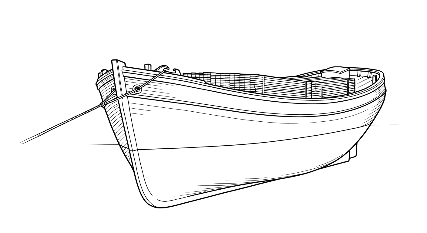 Engraved line drawing of the Advance