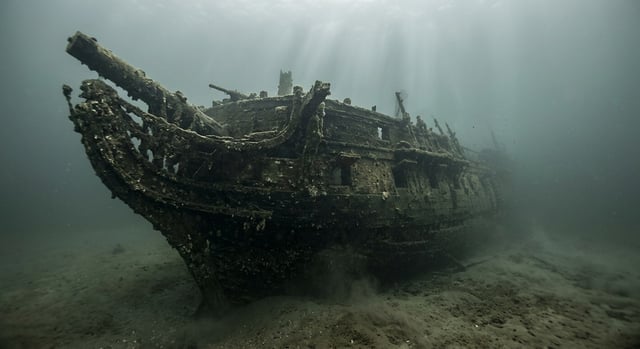 Artistic impression of the HMS Jersey