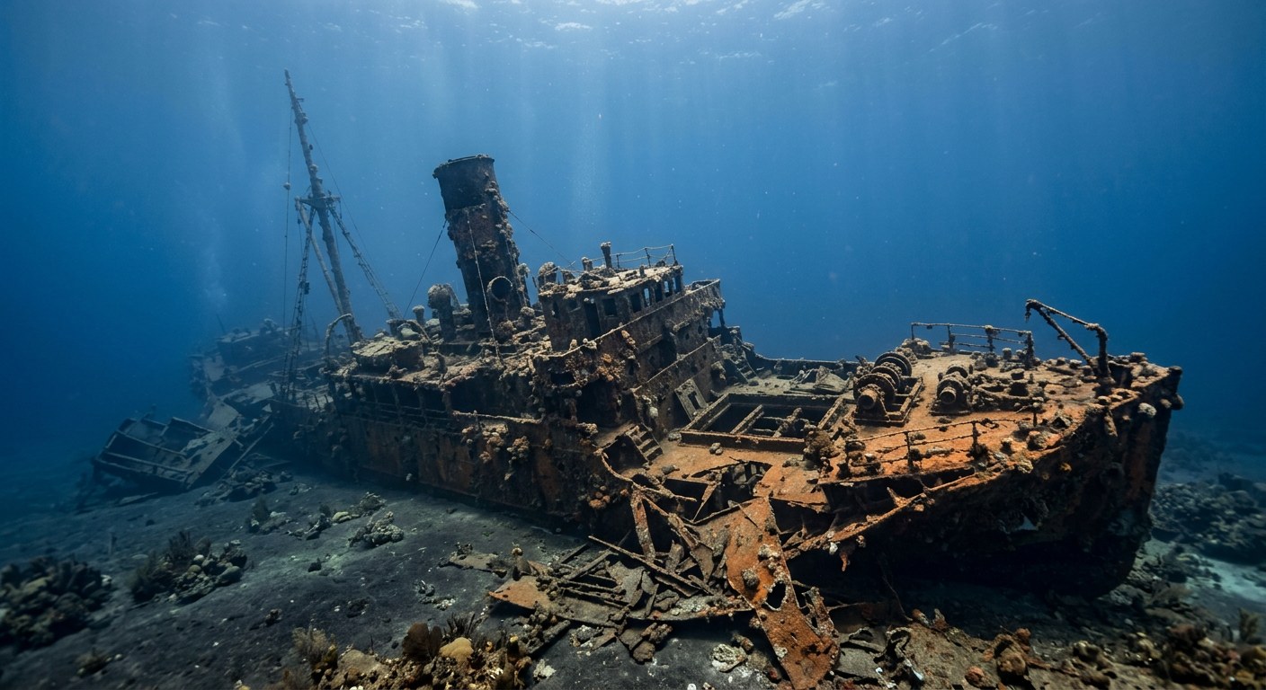 Artistic impression of the SS Roraima