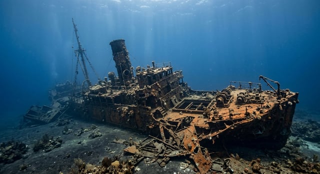 Artistic impression of the SS Roraima