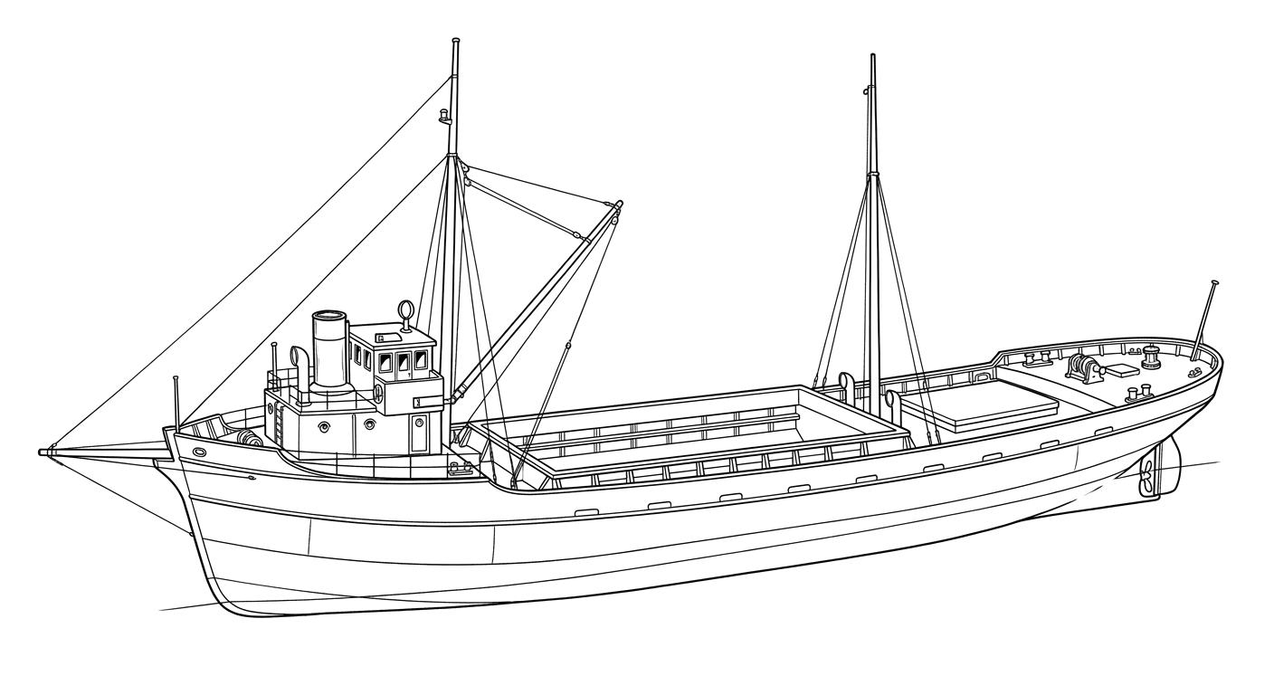 Engraved line drawing of the Merci Jesus
