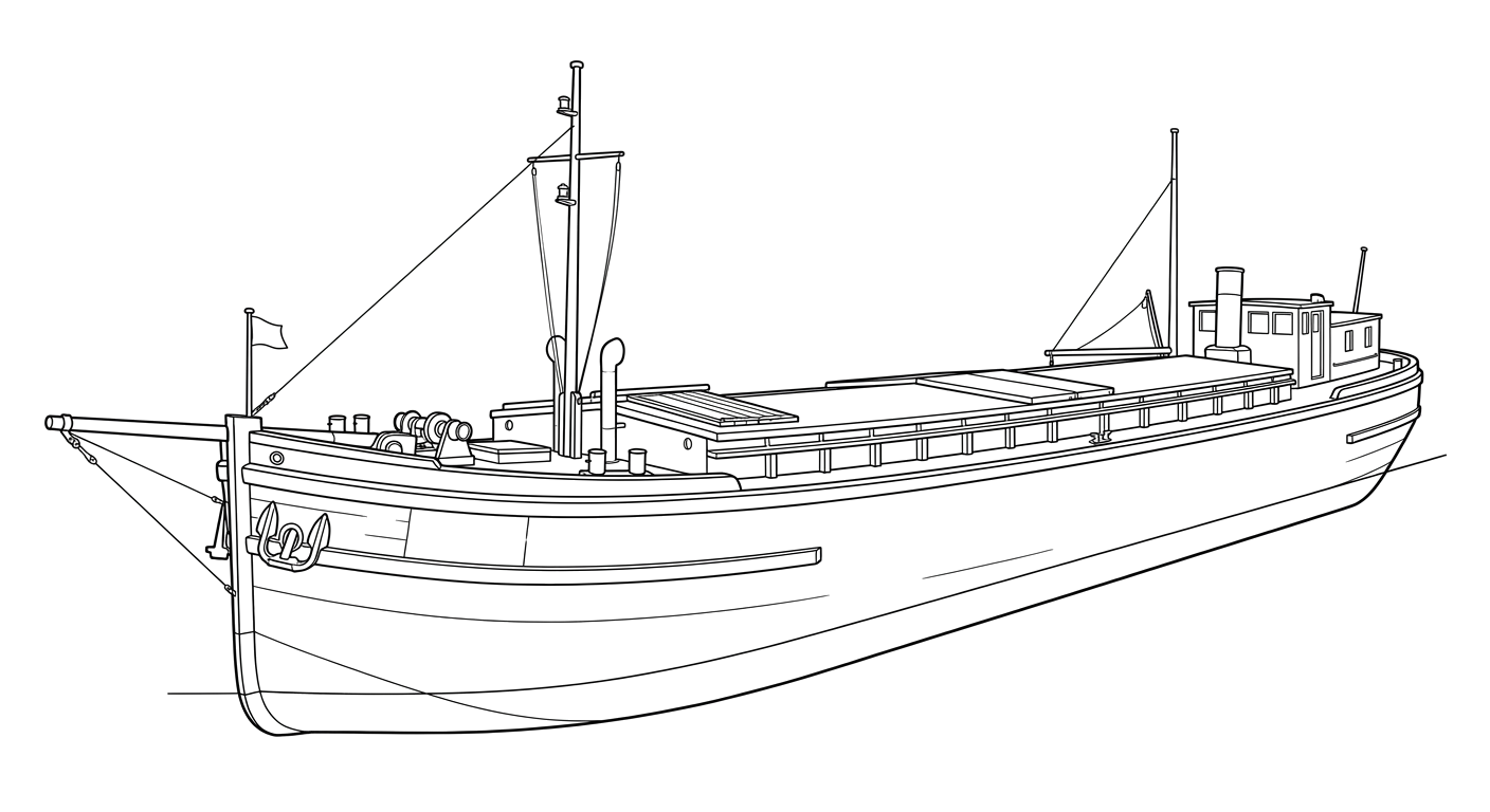 Engraved line drawing of the Berkshire No. 7