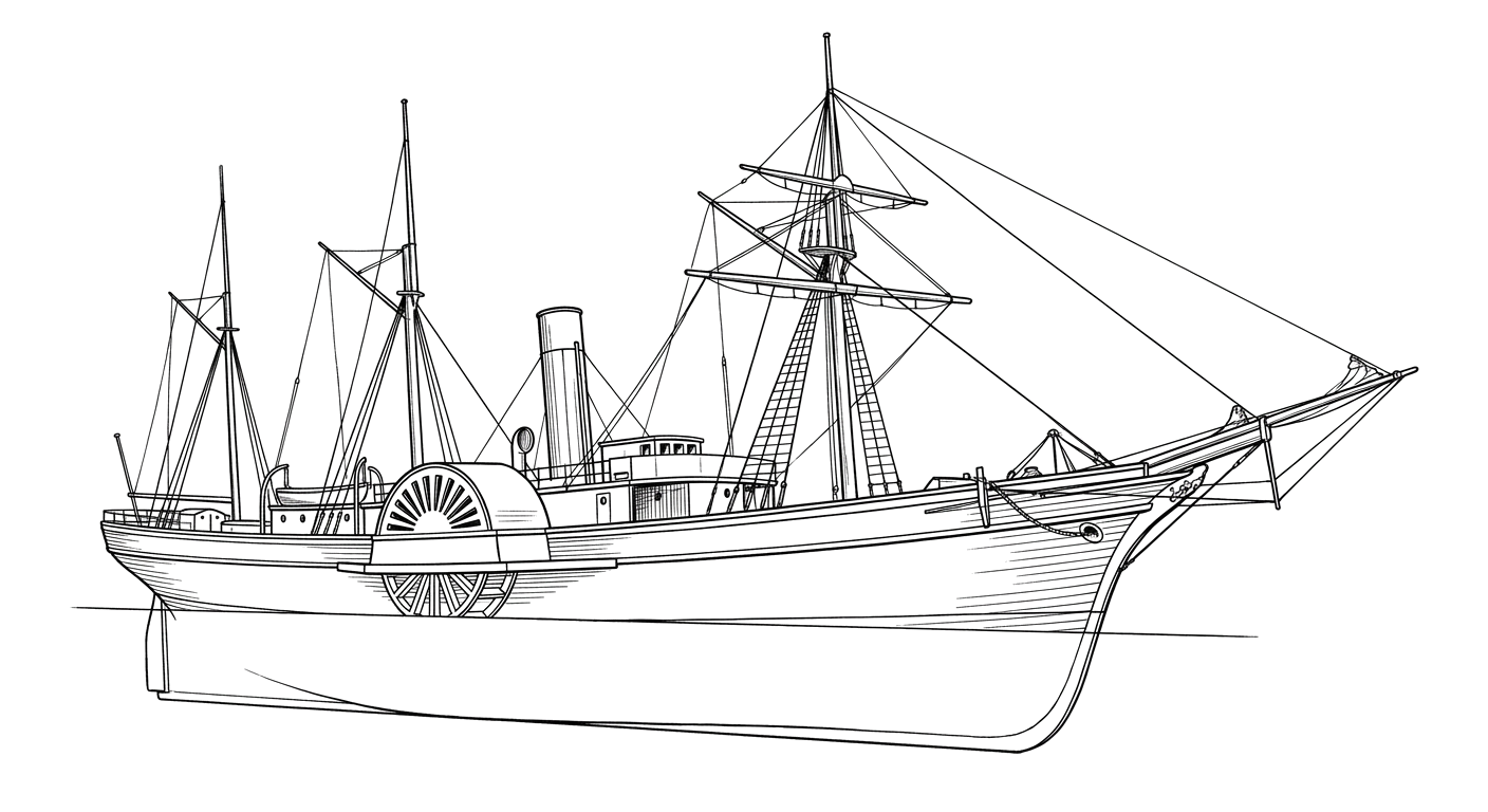 Engraved line drawing of the Celt