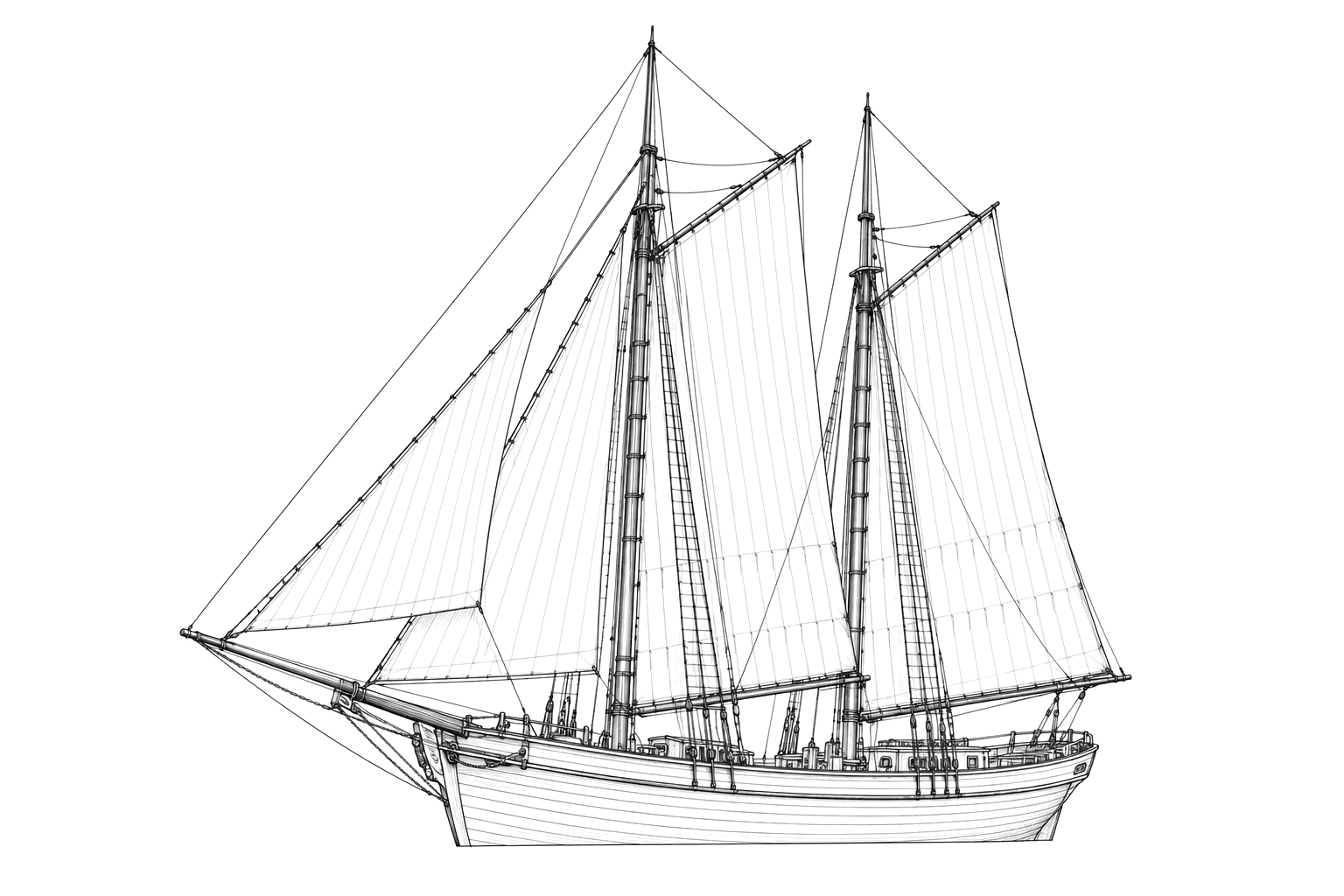 Engraved line drawing of the Gen. Winfield Scott