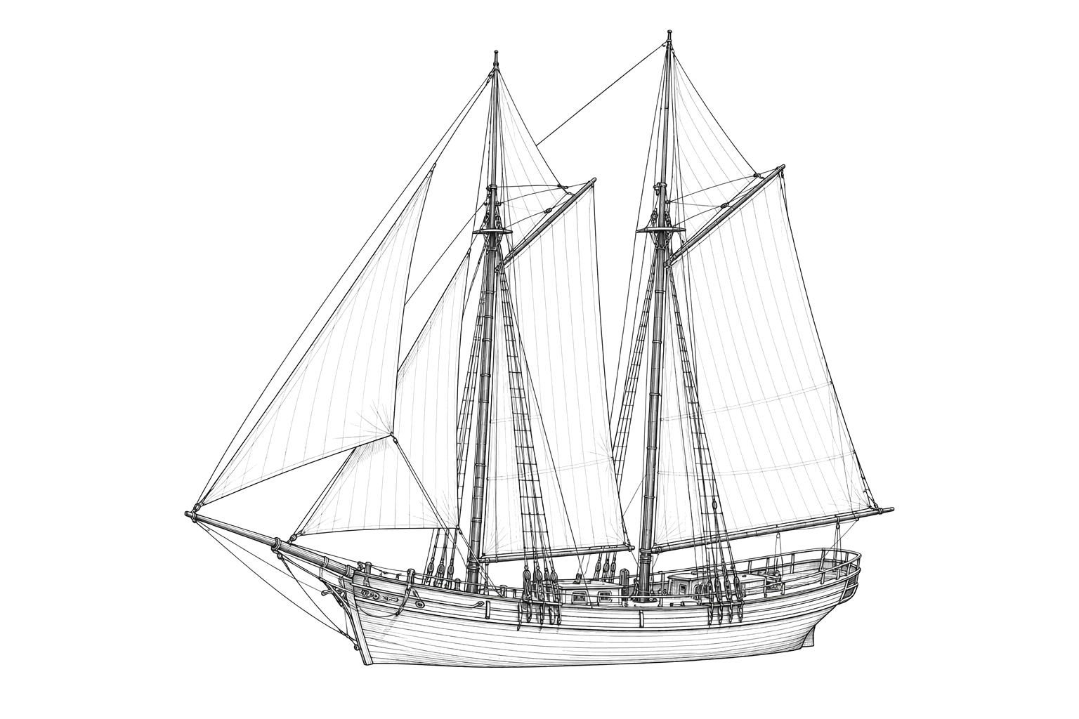 Engraved line drawing of the Grape Shot