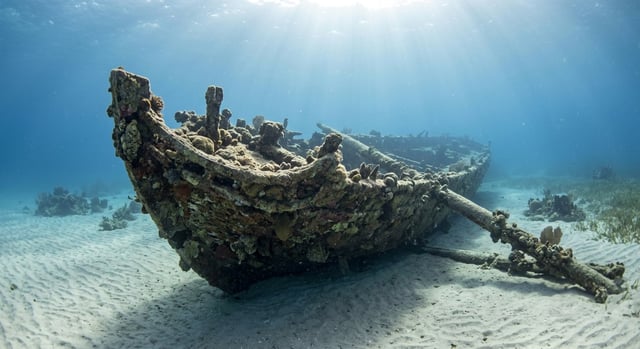 Artistic impression of the Douglass Beach Wreck