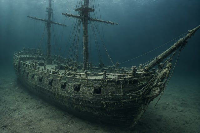 Artistic impression of the HMS Ontario