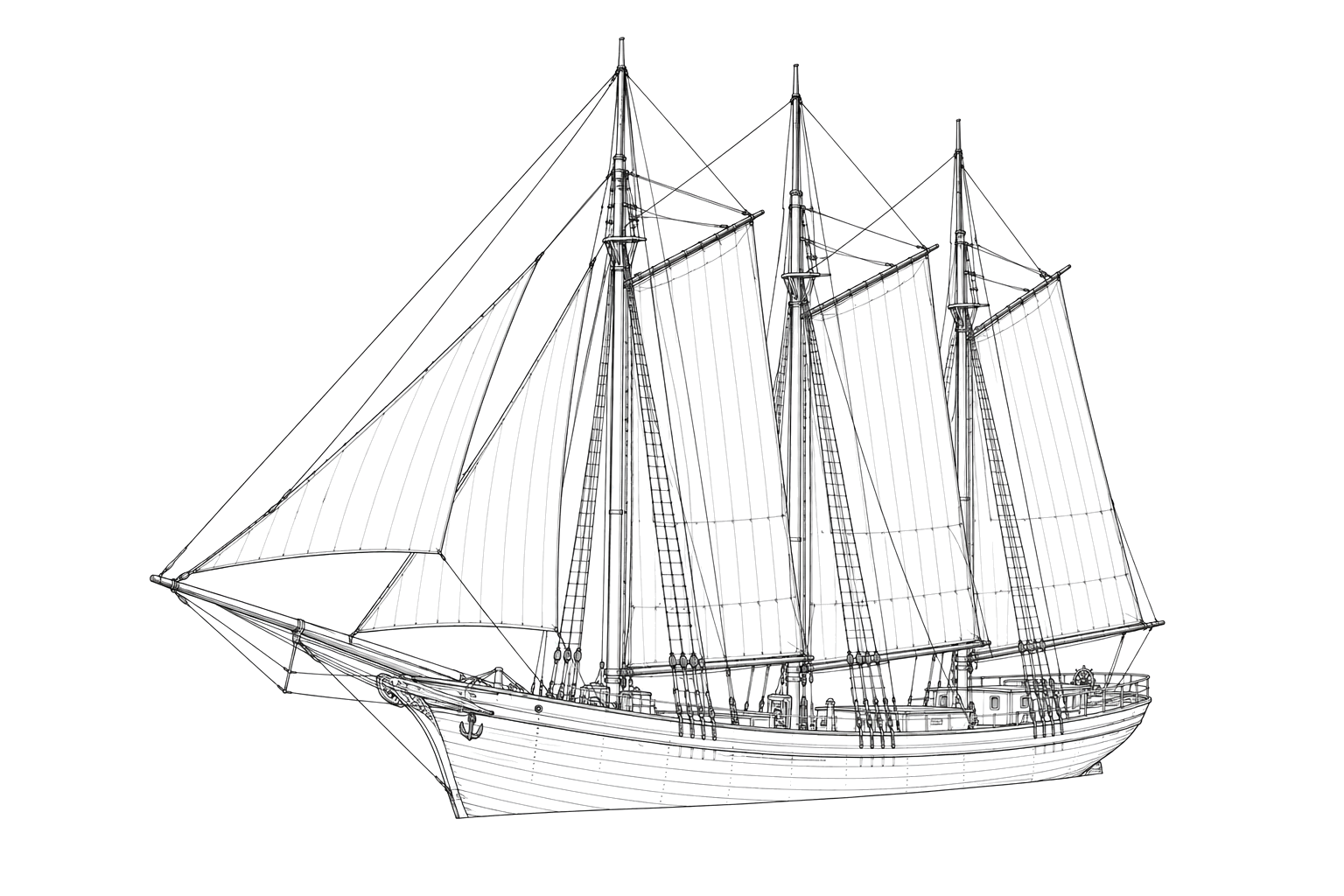 Engraved line drawing of the J. M. Colman