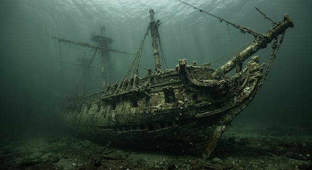 Artistic impression of the HMS Orpheus