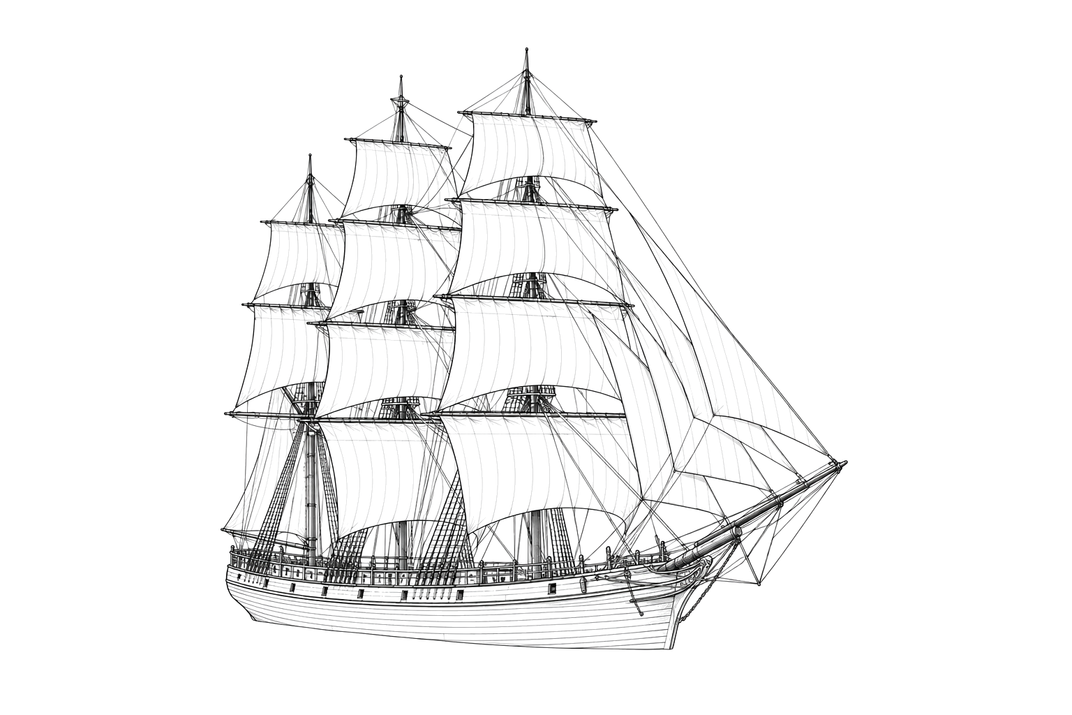 Engraved line drawing of the Ayrshire