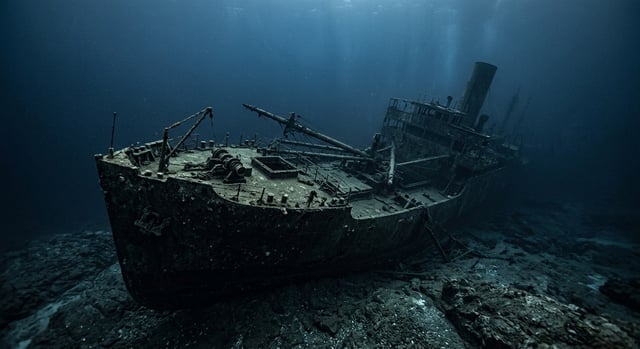 Artistic impression of the SS Bayrupert