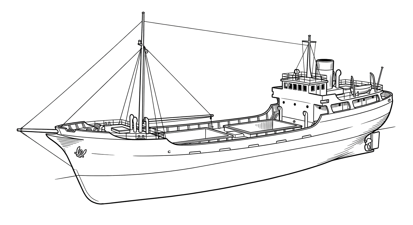 Engraved line drawing of the United Caribbean